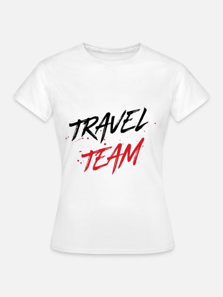 Travel Team - Frauen T-Shirt - Weiß