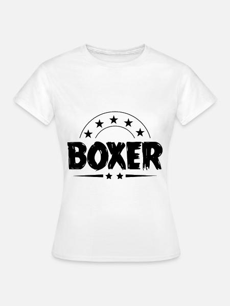 Boxer Boxen Sport - Frauen T-Shirt - Weiß