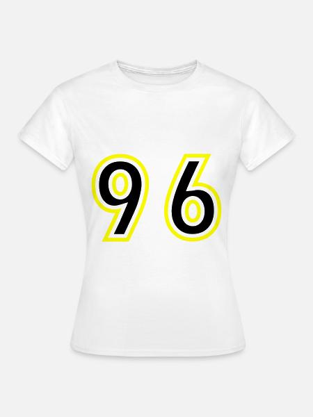 96 Zahl College - Frauen T-Shirt - Weiß