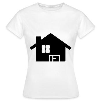 Maison Symbole Maison - T-shirt Femme - blanc - Devant - AI Model Female 172 dark (172cm)