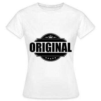 Emblème original - T-shirt Femme - blanc - Devant - AI Model Female 172 dark (172cm)