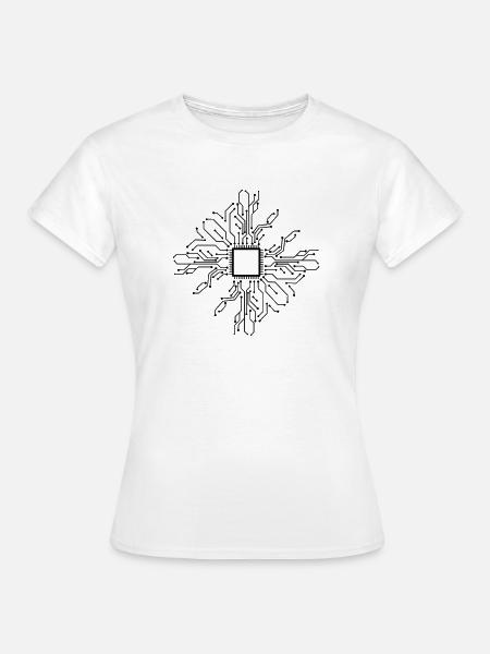 Elektroniker Leiterplatte CPU - Frauen T-Shirt - Weiß