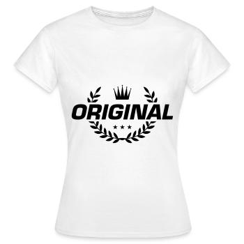 Emblème original - T-shirt Femme - blanc - Devant - AI Model Female 172 dark (172cm)