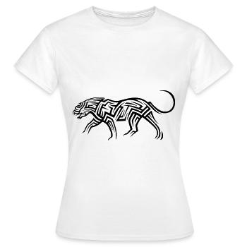 Tatouage tribal de calmar - T-shirt Femme - blanc - Devant - AI Model Female 172 dark (172cm)