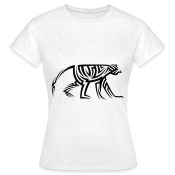 Affe Tribal Tattoo - Frauen T-Shirt - Weiß - Vorne - AI Model Female 172 dark (172cm)