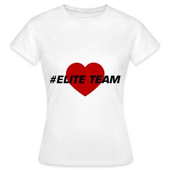 Amour du cœur de l’équipe d’élite - T-shirt Femme - blanc - Devant - AI Model Female 172 dark (172cm)