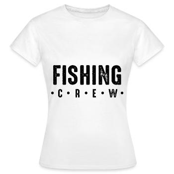 Fishing Crew - Frauen T-Shirt - Weiß - Vorne - AI Model Female 172 dark (172cm)