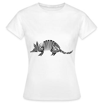 Armadillo Tribal Tattoo - Women's T-Shirt - white - Front - AI Model Female 172 dark (172cm)