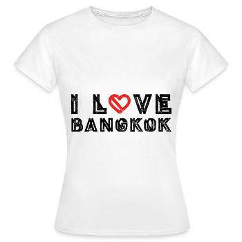 J’aime Bangkok - T-shirt Femme - blanc - Devant - AI Model Female 172 dark (172cm)