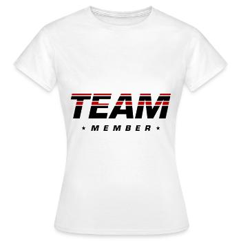 Membres de l’équipe - T-shirt Femme - blanc - Devant - AI Model Female 172 dark (172cm)