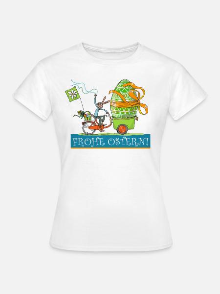 Frohe Ostern - Frauen T-Shirt - Weiß