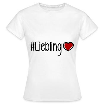 Darling Heart - Women's T-Shirt - white - Front - AI Model Female 172 dark (172cm)