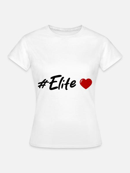 Elite Herz - Frauen T-Shirt - Weiß