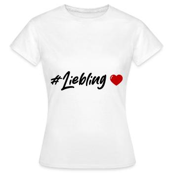 Darling Heart - Women's T-Shirt - white - Front - AI Model Female 172 dark (172cm)