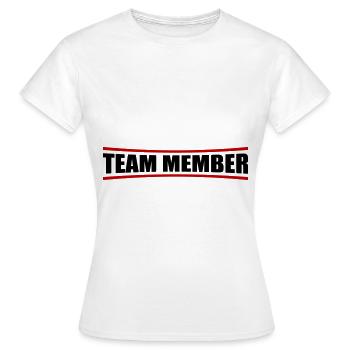 Membres de l’équipe - T-shirt Femme - blanc - Devant - AI Model Female 172 dark (172cm)