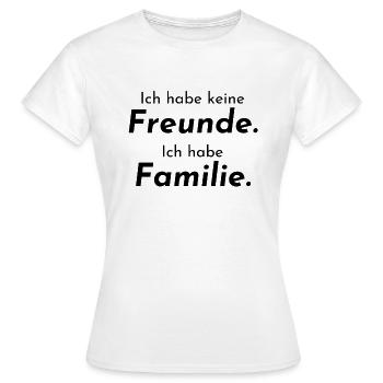 Friends Family - Women's T-Shirt - white - Front - AI Model Female 172 dark (172cm)