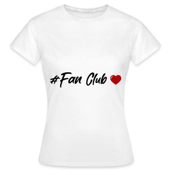 Fan Club Heart - Women's T-Shirt - white - Front - AI Model Female 172 dark (172cm)