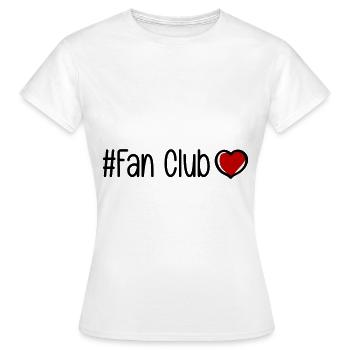 Fan Club Heart - Women's T-Shirt - white - Front - AI Model Female 172 dark (172cm)