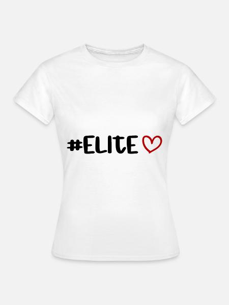 Elite Herz - Frauen T-Shirt - Weiß