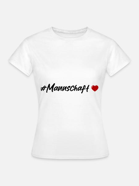 Mannschaft Herz - Frauen T-Shirt - Weiß