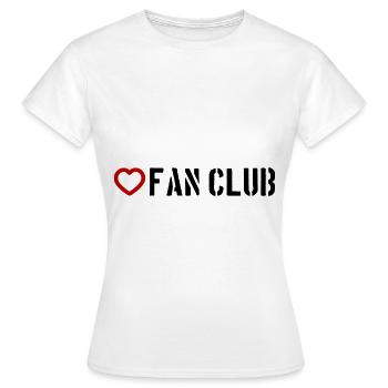 Coeur du Fan Club - T-shirt Femme - blanc - Devant - AI Model Female 172 dark (172cm)