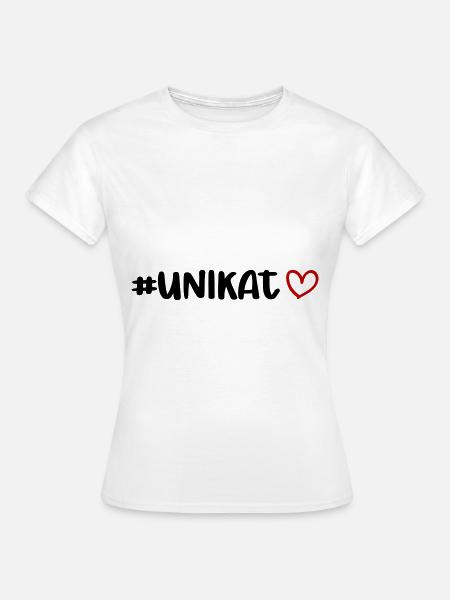 Unikat Herz - Frauen T-Shirt - Weiß