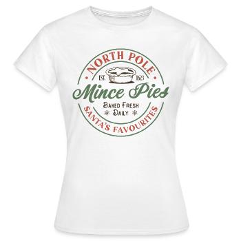 Tartes hachées au pôle Nord - T-shirt Femme - blanc - Devant - AI Model Female 172 dark (172cm)