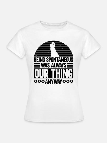 Braut Bräutigam Partneroutfit Hochzeit - Frauen T-Shirt - Weiß