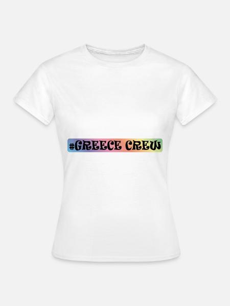 Greece Crew - Frauen T-Shirt - Weiß