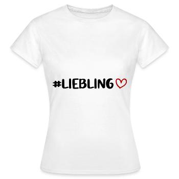 Darling heart - Women's T-Shirt - white - Front - AI Model Female 172 dark (172cm)
