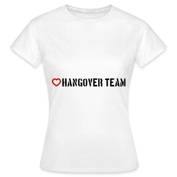 Hangover Team Heart - Women's T-Shirt - white - Front - AI Model Female 172 dark (172cm)