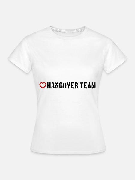 Hangover Team Herz - Frauen T-Shirt - Weiß