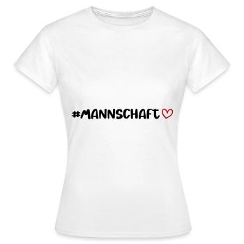 Coeur d'équipe - T-shirt Femme - blanc - Devant - AI Model Female 172 dark (172cm)