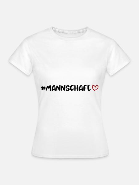 Mannschaft Herz - Frauen T-Shirt - Weiß