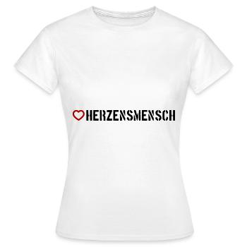 Cœur sincère - T-shirt Femme - blanc - Devant - AI Model Female 172 dark (172cm)