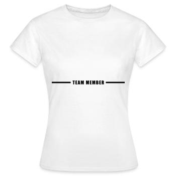 Membres de l’équipe - T-shirt Femme - blanc - Devant - AI Model Female 172 dark (172cm)