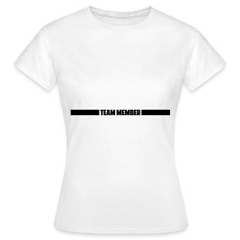 Membres de l’équipe - T-shirt Femme - blanc - Devant - AI Model Female 172 dark (172cm)