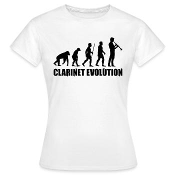 Clarinettiste Clarinette Clarinette Clarinette - T-shirt Femme - blanc - Devant - AI Model Female 172 dark (172cm)