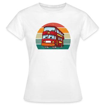 Busfahrer Busfahrerin Fernbus Verkehr Auto Bus - Frauen T-Shirt - Weiß - Vorne - AI Model Female 172 dark (172cm)