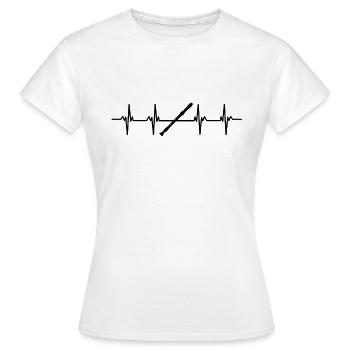 Flûte Flûte Flûte Flûtiste Joueur de Flûte Flûte Flûte - T-shirt Femme - blanc - Devant - AI Model Female 172 dark (172cm)