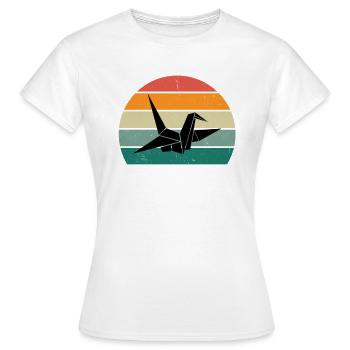 Papier Falten Papier falten Origamiformen Basteln - Frauen T-Shirt - Weiß - Vorne - AI Model Female 172 dark (172cm)