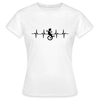 Lizard Lizards Alternating Warm Scale Reptiles - Women's T-Shirt - white - Front - AI Model Female 172 dark (172cm)