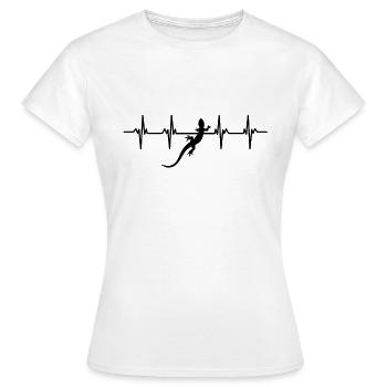 Lizard Lizards Alternating Warm Scale Reptiles - Women's T-Shirt - white - Front - AI Model Female 172 dark (172cm)