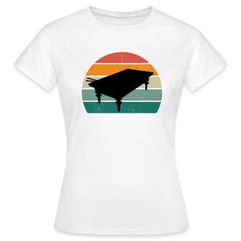 Billard Cue Billard Table Ball Bag Snooker - T-shirt Femme - blanc - Devant - AI Model Female 172 dark (172cm)