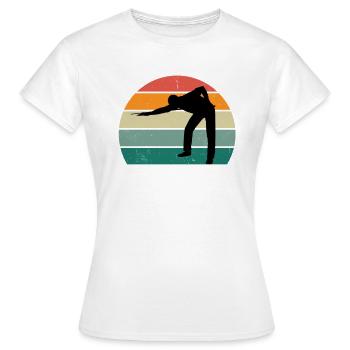 Billard Cue Billard Table Ball Bag Snooker - T-shirt Femme - blanc - Devant - AI Model Female 172 dark (172cm)