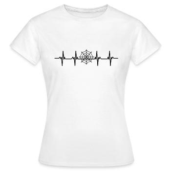 Spinnen Spinnennetz Netz arachnide Beine 8 Spinne - Frauen T-Shirt - Weiß - Vorne - AI Model Female 172 dark (172cm)