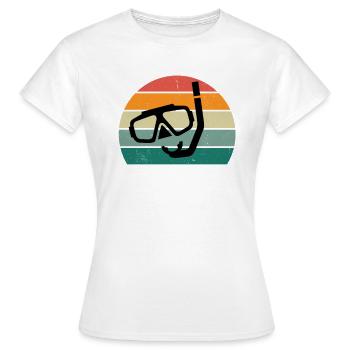 plongeur plongeur plongée plongée oxygène plongée - T-shirt Femme - blanc - Devant - AI Model Female 172 dark (172cm)