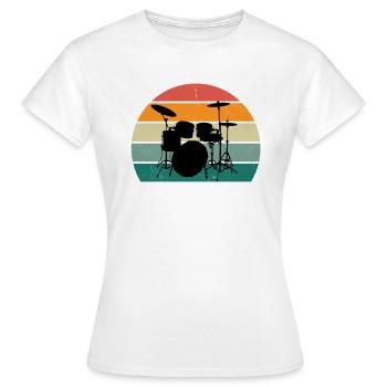Musicien musicien jouant de la musique Faire de la musique - T-shirt Femme - blanc - Devant - AI Model Female 172 dark (172cm)