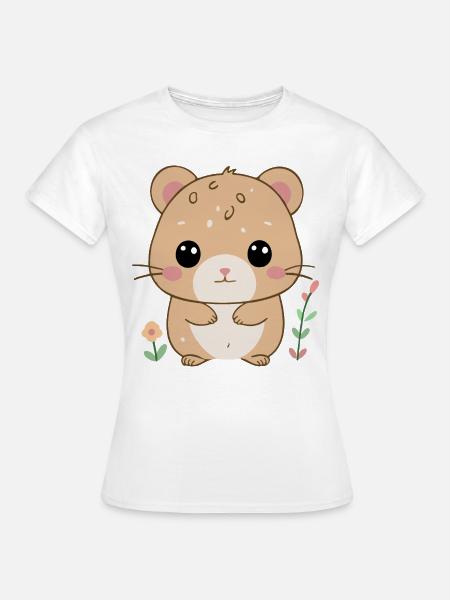 Trauriger Hamster - Frauen T-Shirt - Weiß