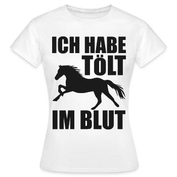 Cheval islandais Cheval islandais Cadeau de cheval islandais - T-shirt Femme - blanc - Devant - AI Model Female 172 dark (172cm)